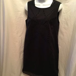 T. Tahari LBD w/ eyelet & mesh, EUC, fully lined
